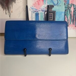 Louis Vuitton Blue Epi Wallet